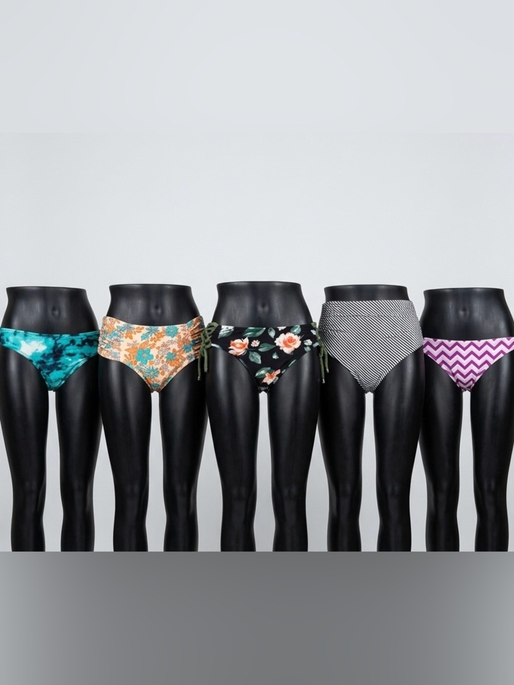Lot of 5 Women's Swimwear Bikini Bottoms - Various Prints & Styles
- Mostly NWT
